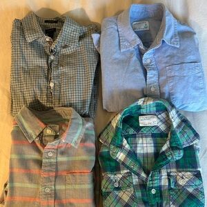 Lot of 4 Size 6-7 Crewcut button down shirts
